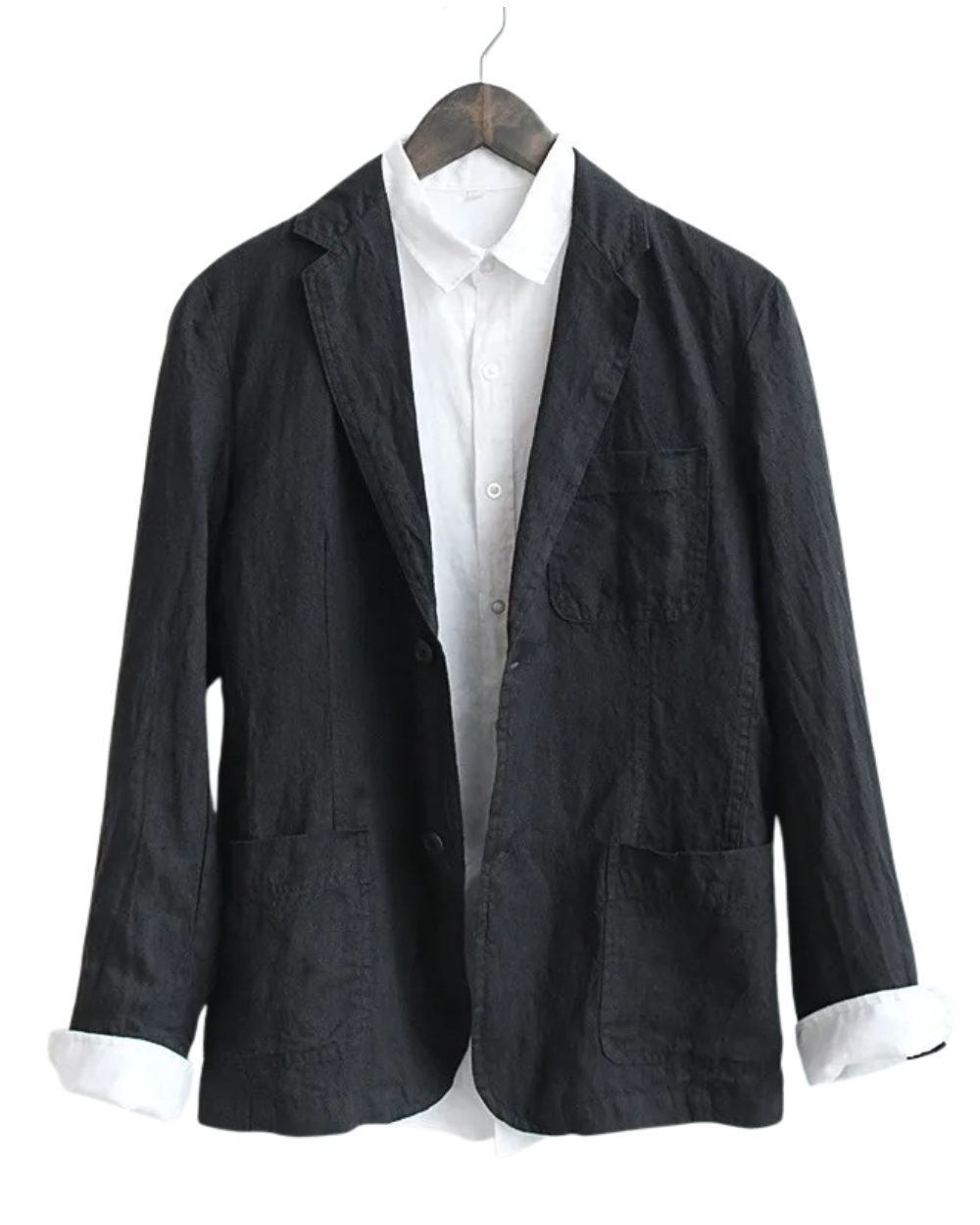 Elegante chaqueta de lino