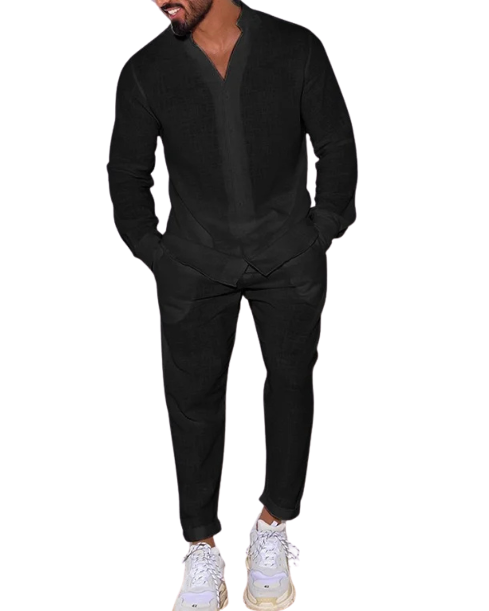 Elegante conjunto de algodón