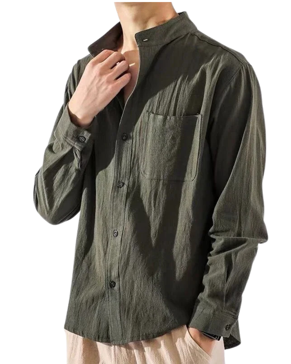 Camisa informal y transpirable