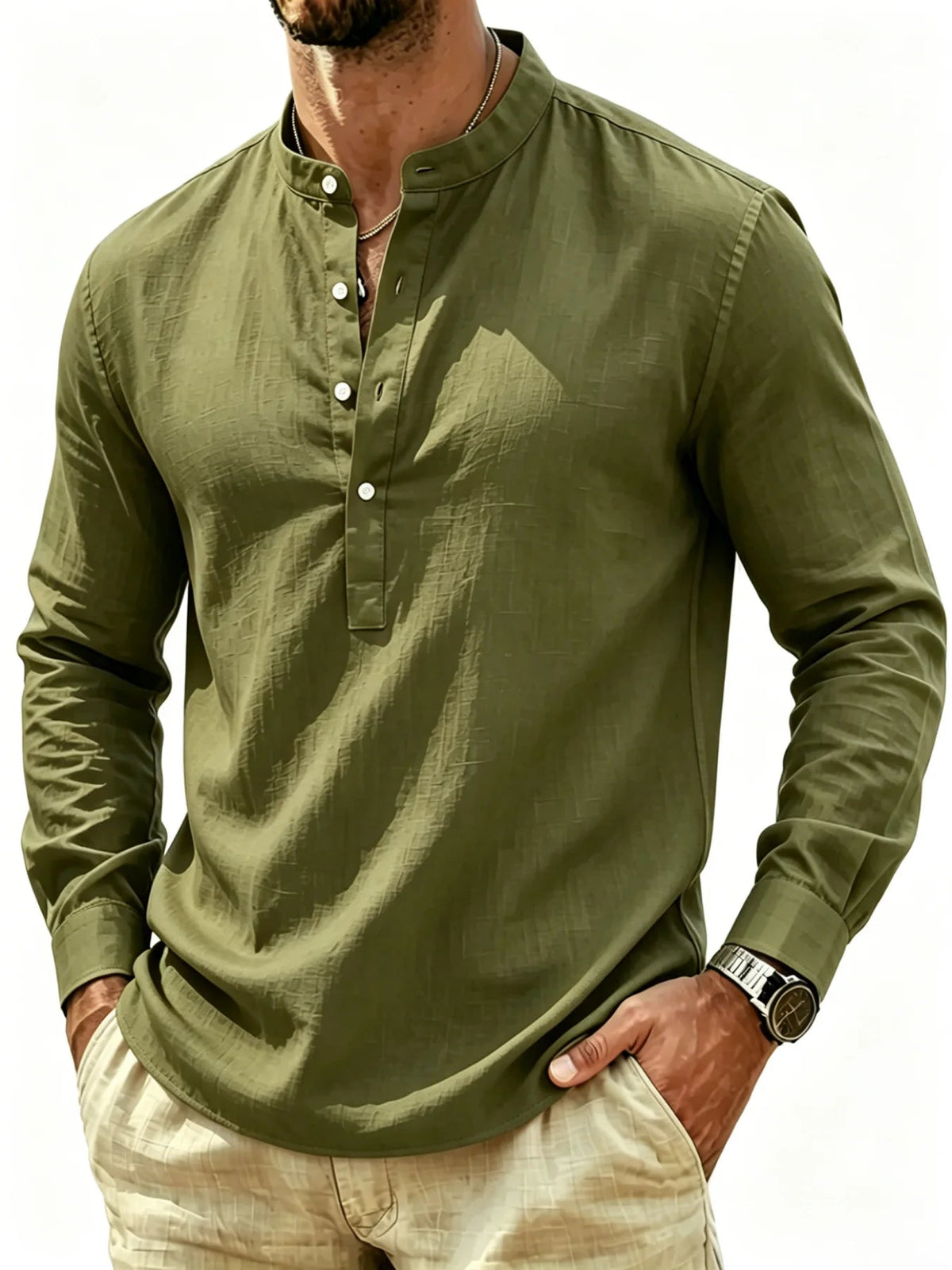 Camisa elegante de algodón