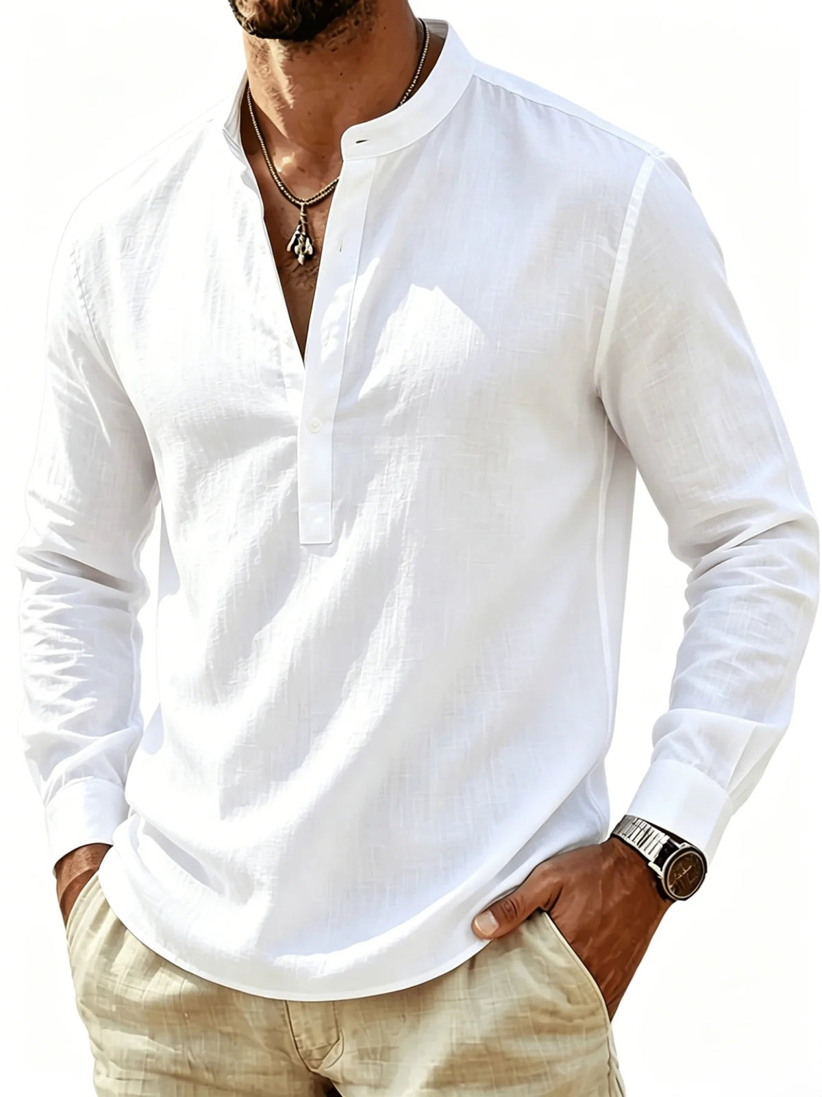 Camisa elegante de algodón