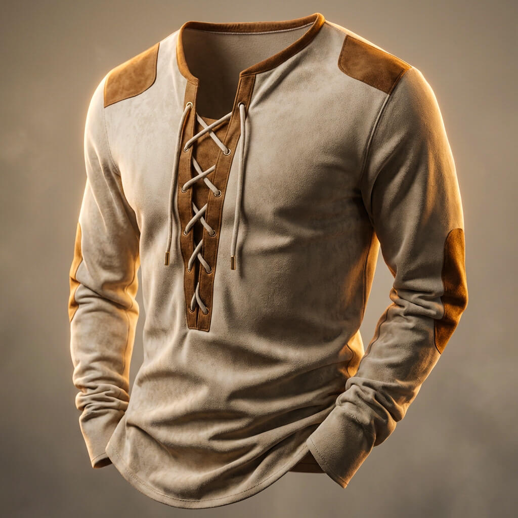 Camisa Henley vintage