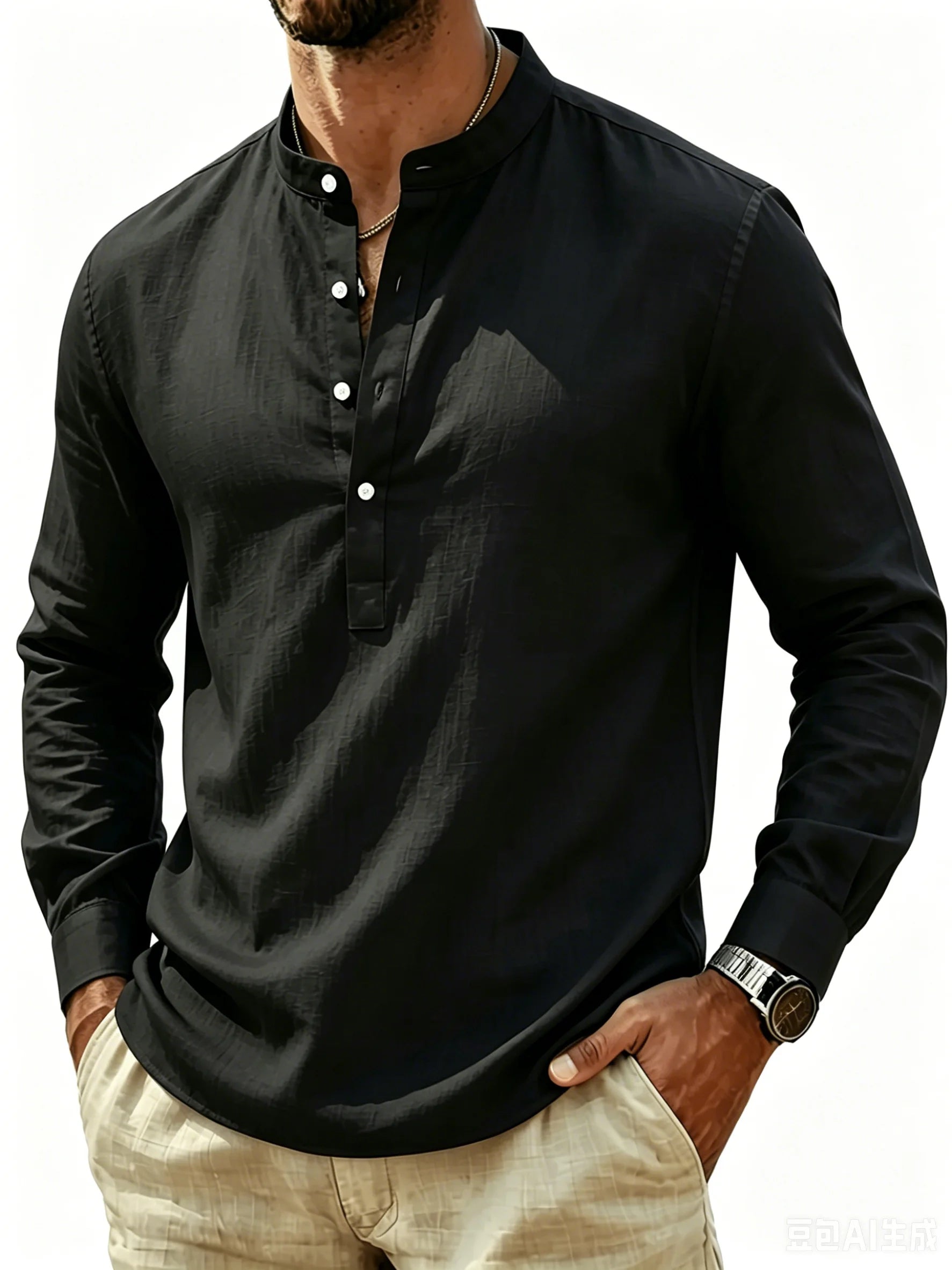 Camisa elegante de algodón
