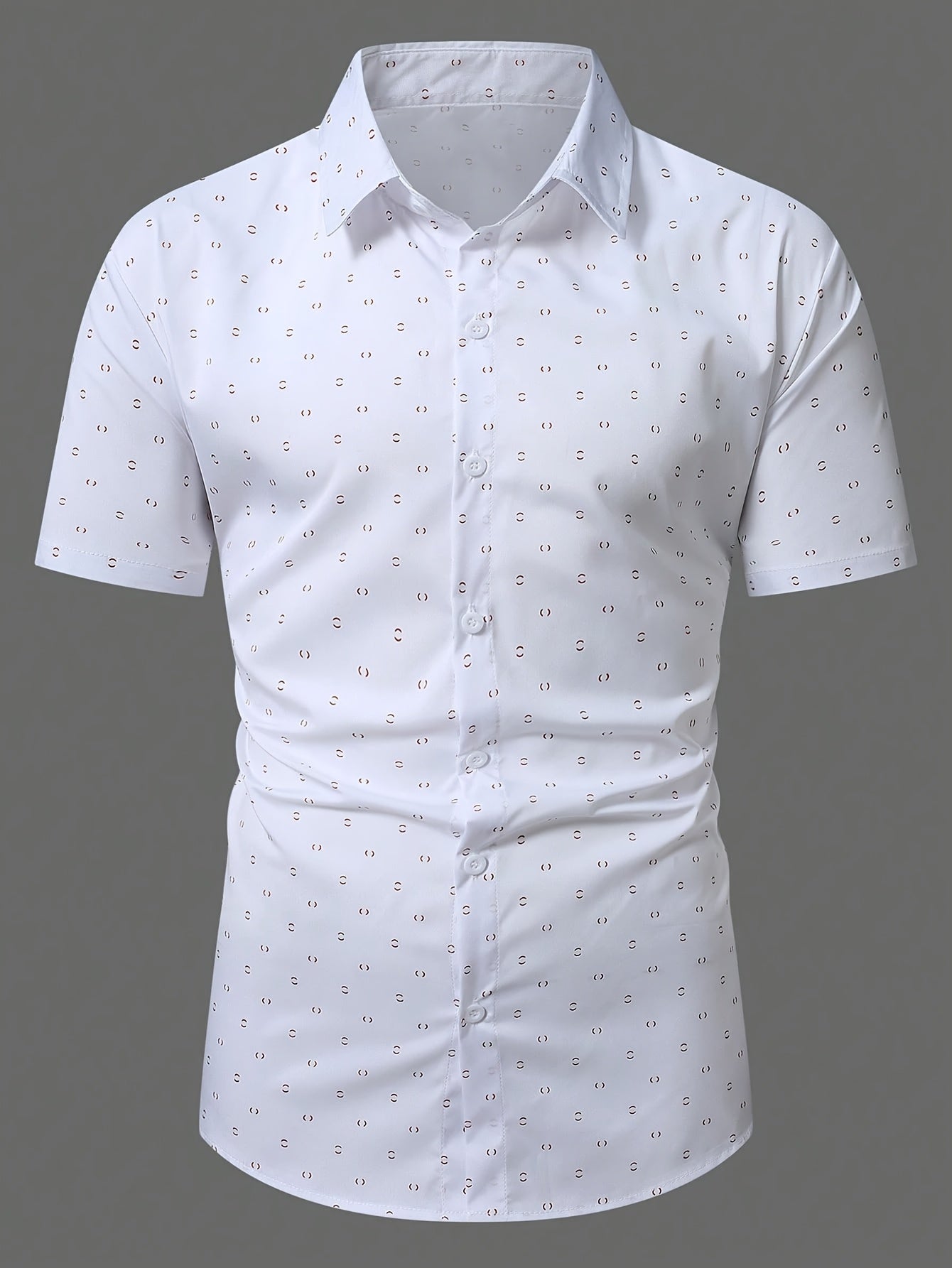 Camisa elegante de manga corta