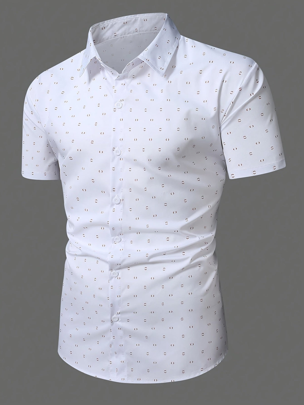 Camisa elegante de manga corta