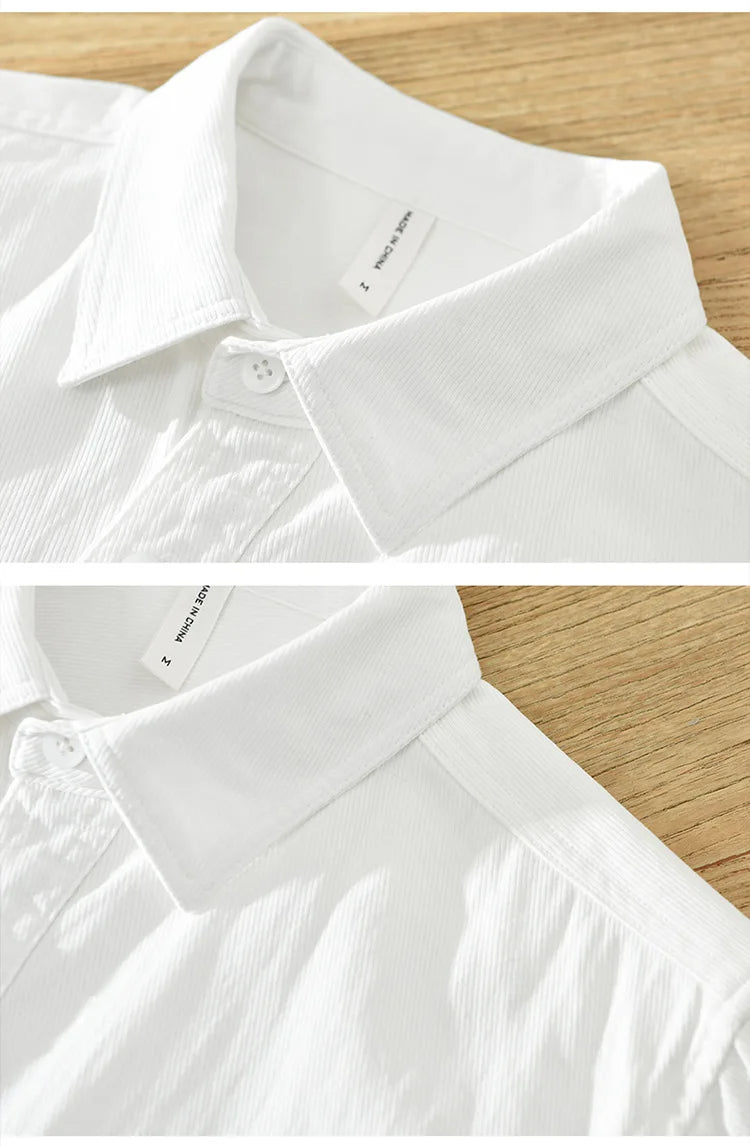 Camisa de algodón de manga corta