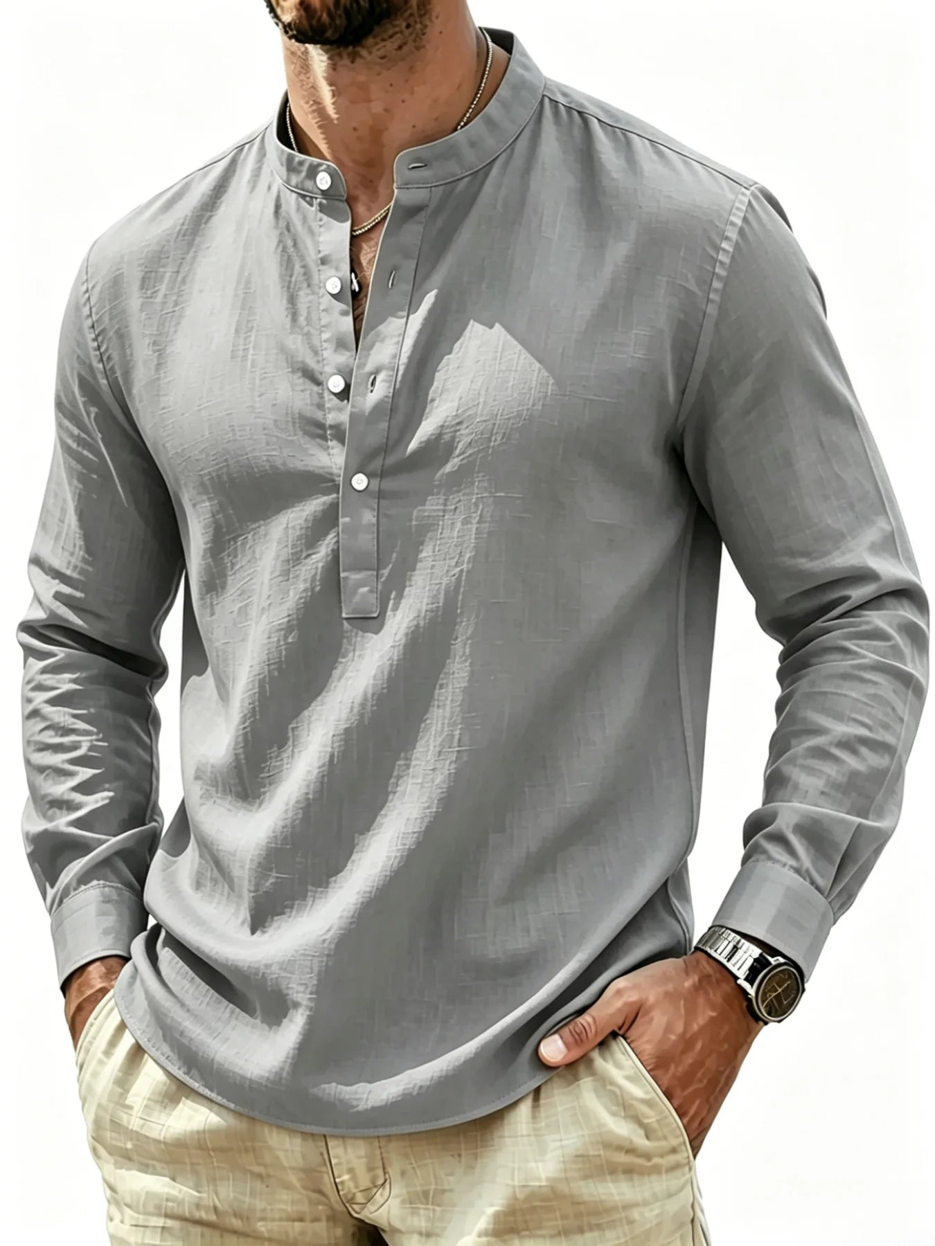 Camisa elegante de algodón