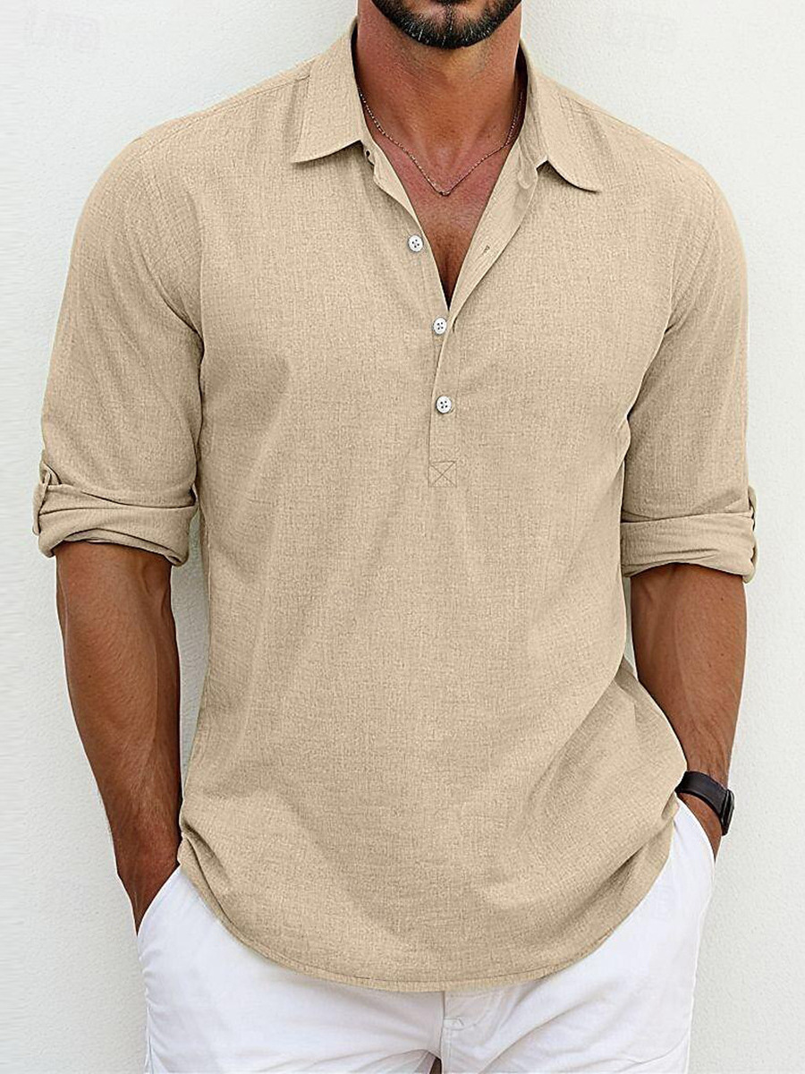 Camisa de lino de alta calidad