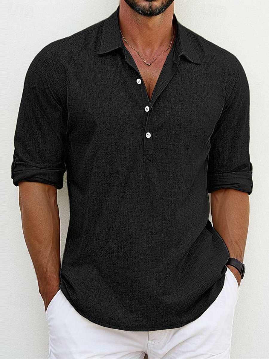 Camisa de lino de alta calidad