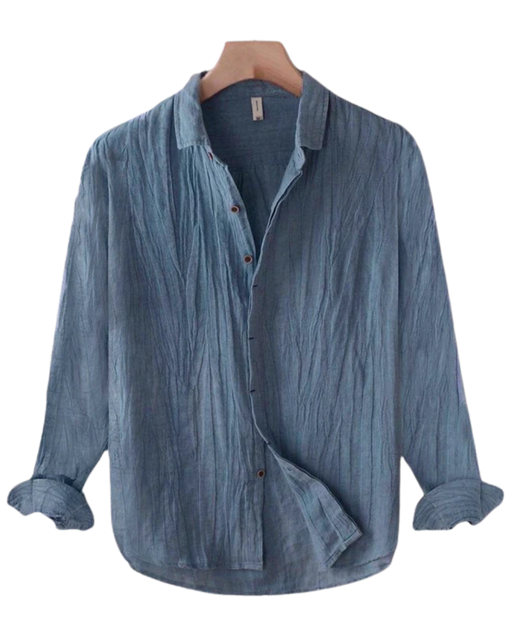 Camisa vintage de lino para hombre