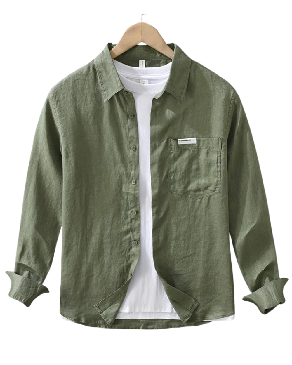 Camisa informal de lino