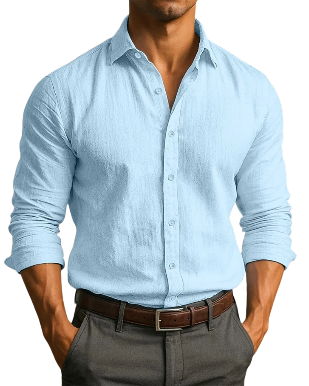 Camisa elegante de hombre