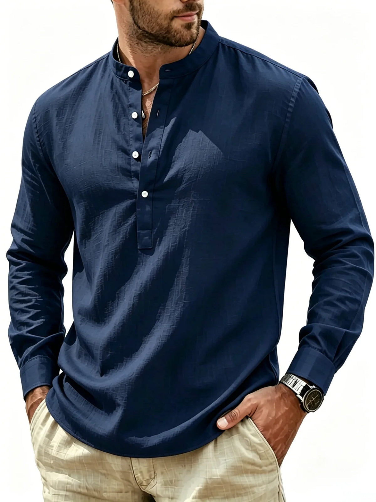 Camisa elegante de algodón