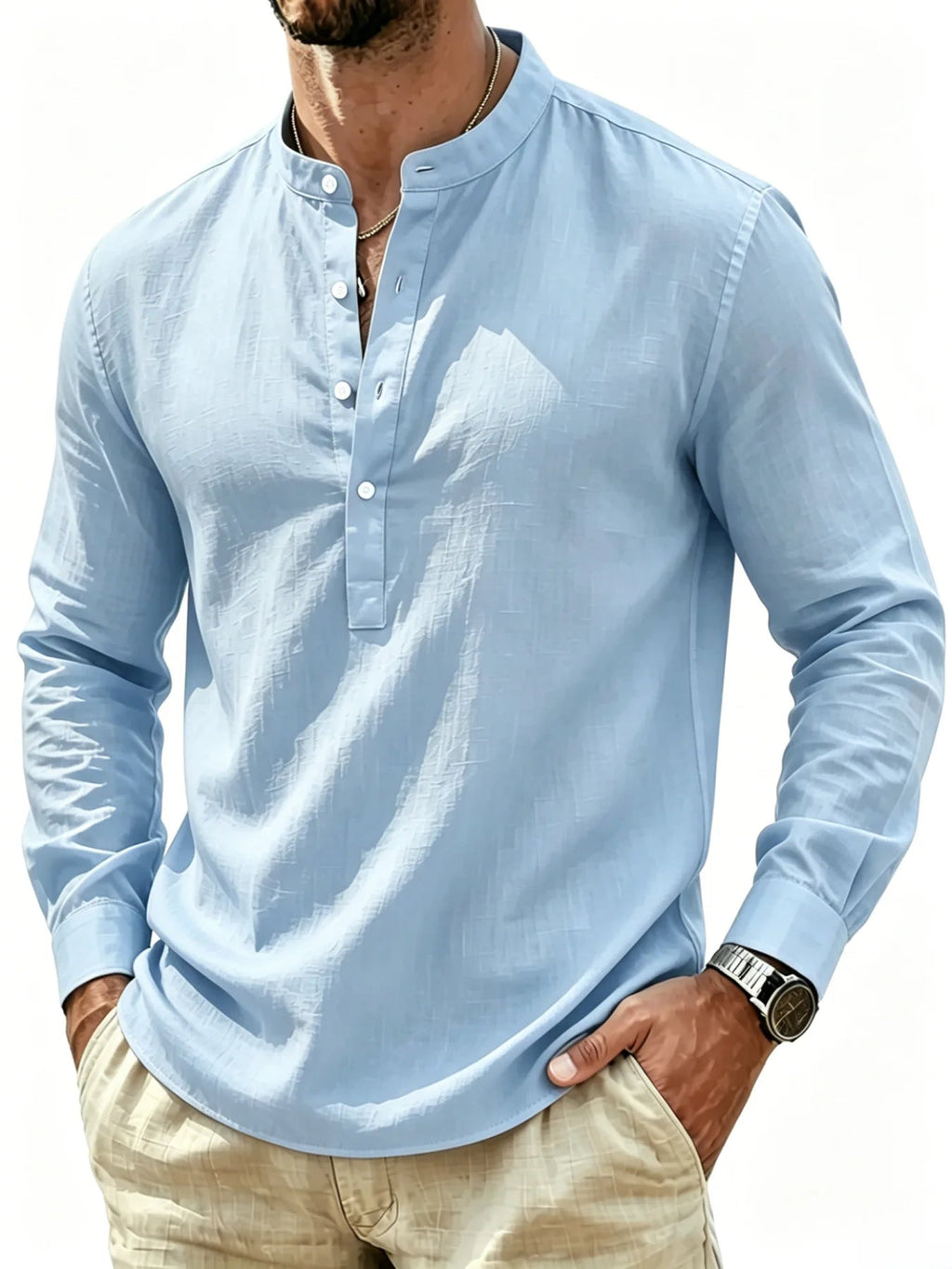 Camisa elegante de algodón