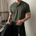 Elegante camiseta Henley