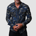 Camisa elegante de camuflaje para hombre